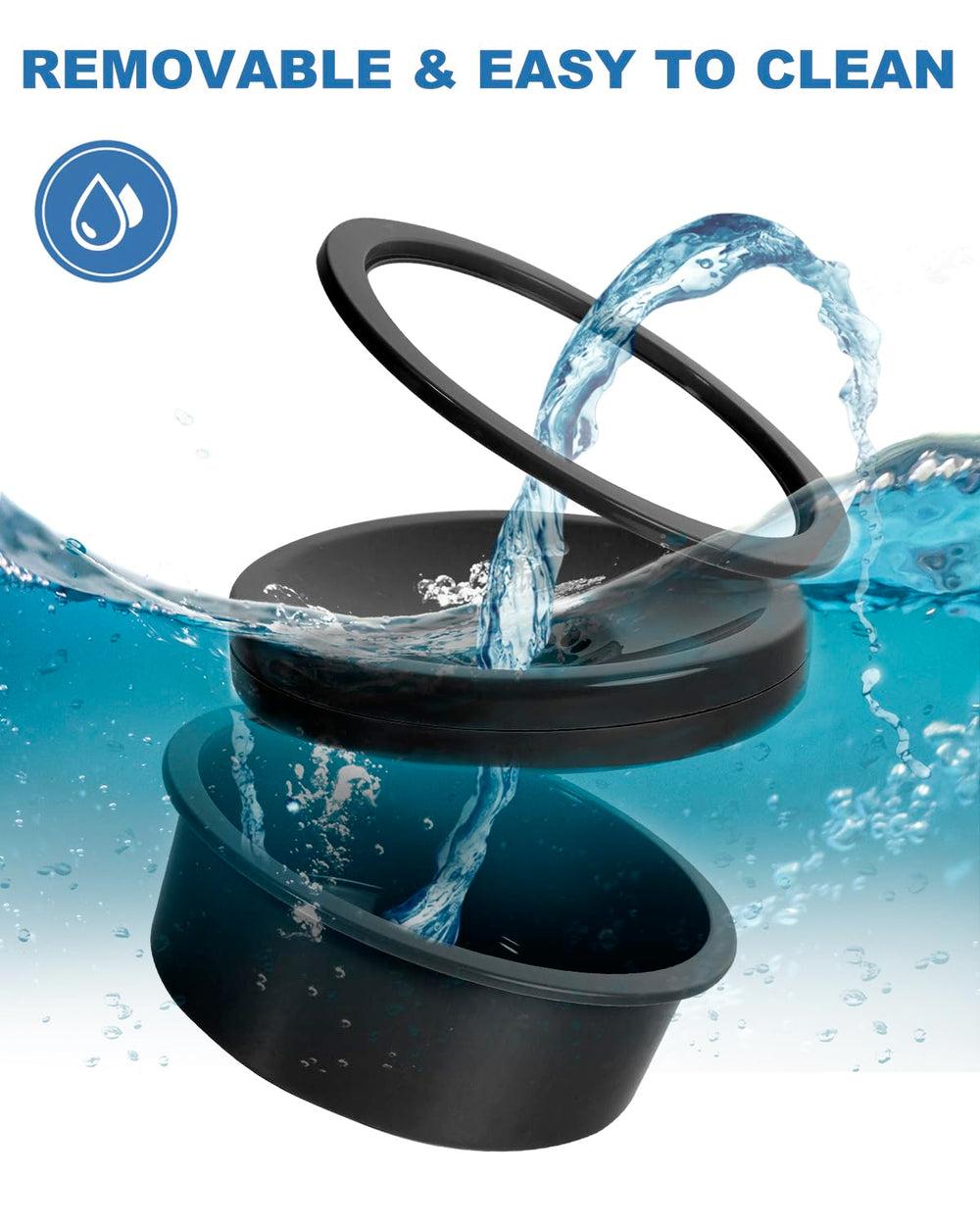 SCHITEC nettoyage facile bol eau chien, idéal pour entretien rapide.