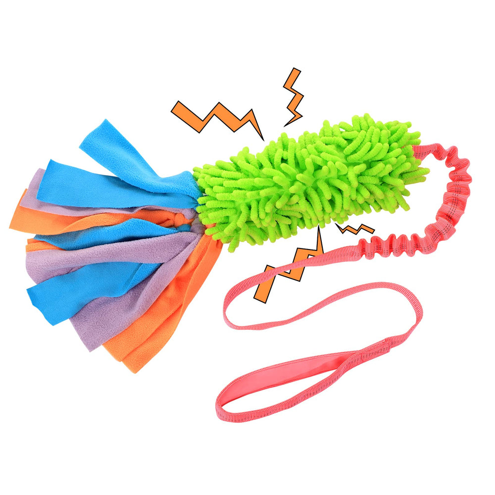 SCHITEC jouet de traction corde elastique avec sifflet pour chiens actifs