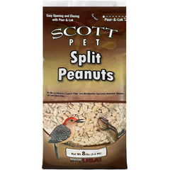 Scott Pet arachides fendues sans coque dans l'emballage, source pratique de protéines.