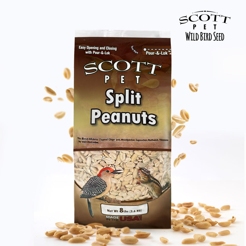 Scott Pet sachet refermable prolonge la fraîcheur des arachides.