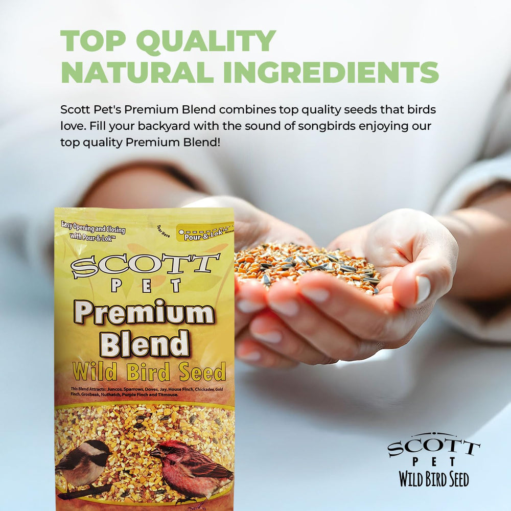 Scott Pet-graines-naturelles, présentation des ingrédients de qualité pour nourrir en douceur.