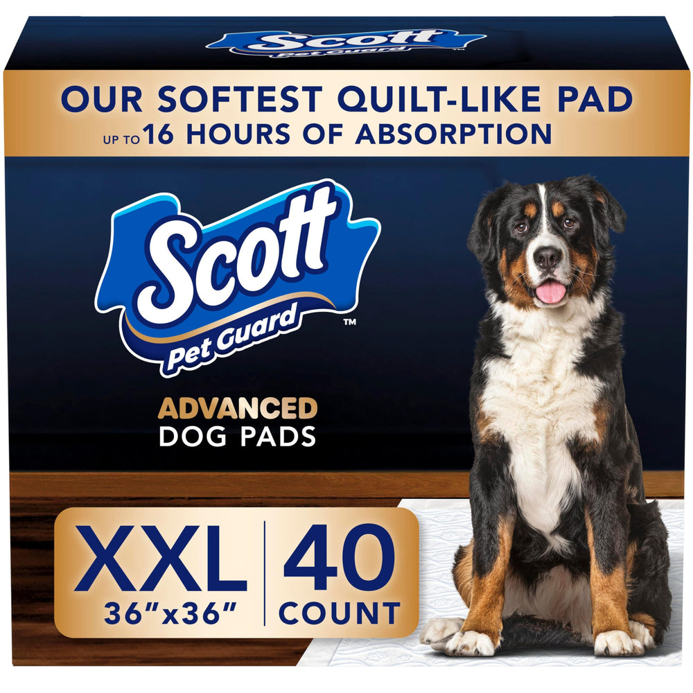 Scott Pet Guard Advanced Pads XXL – vue plan de tapis 36x36 avec absorption rapide