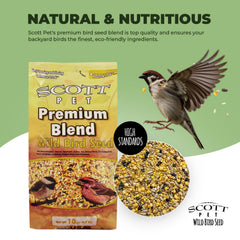 Scott Pet oiseaux-autour-distributeur, attire une variété d'oiseaux pour un jardin vivant.