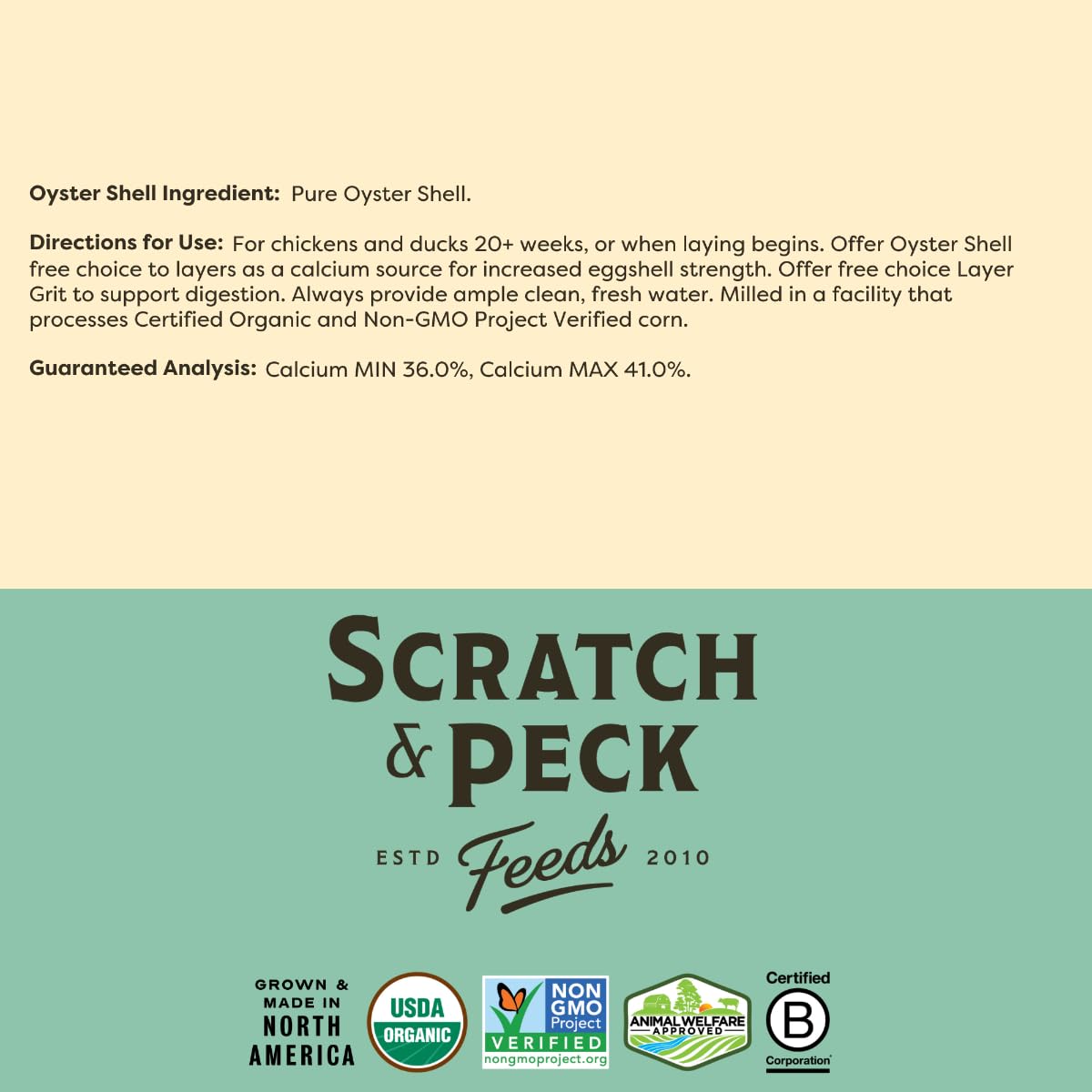 Scratch and Peck – option naturelle pour renforcer l élevage durable et responsable.