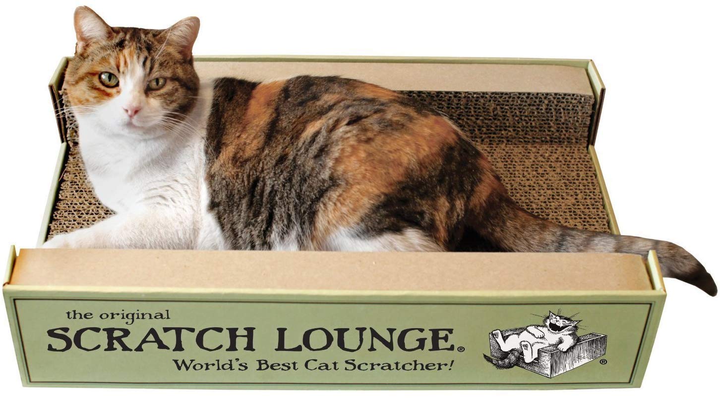 Scratch Lounge alvéolaire dense et réversible, offre une durabilité accrue et une expérience de grattage régulière.