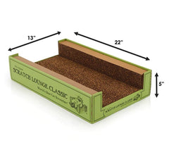 Scratch Lounge XL avec structure en nid-dabeilles inversible pour durabilite