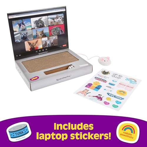 ScratchPad Pro, souris peluche interactive : stimule le jeu et la curiosité.