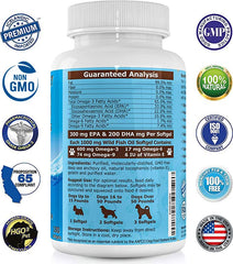 Source poisson sauvage Islande, huile omega-3 pour chien