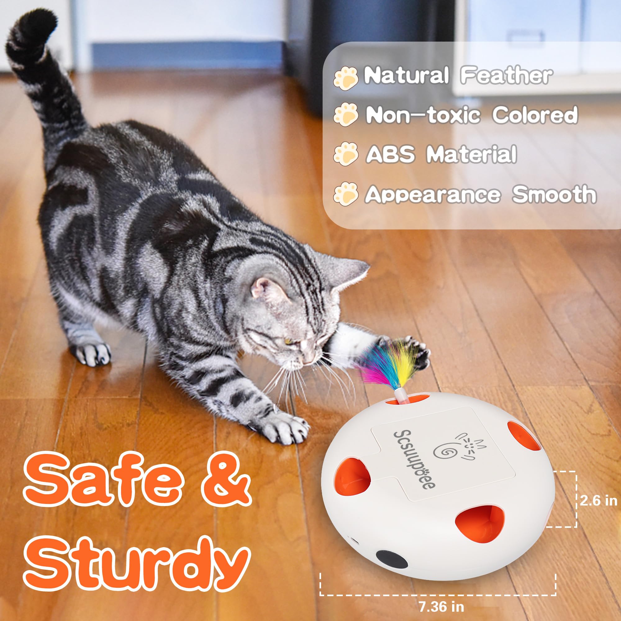 Scsuupoee capteur-intelligent: activation automatique lorsque le chat passe pour varier le jeu