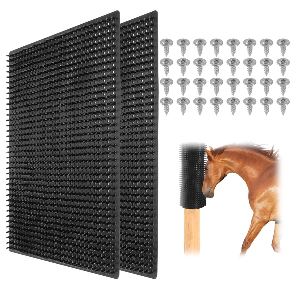 SCyiqifa coussin-grattoir cheval: douceur et massage apaisant pour les chevaux