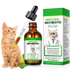 SDJUFEI Drops naturels pour chats, bouteille pratique et facile à utiliser.