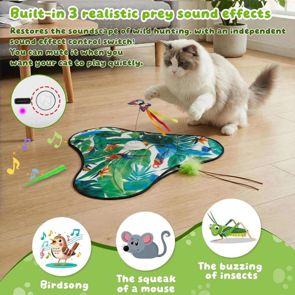 SDWUBQ jouet chat avec cris de souris pour stimulation de chasse réaliste