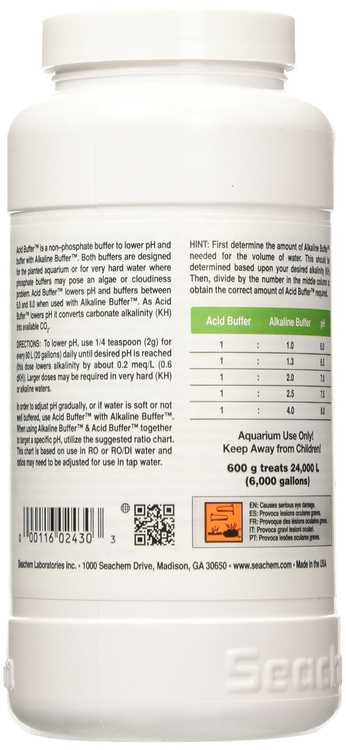 Seachem Acid Buffer montre clairement son utilisation en aquariums plantés.