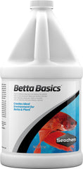 Seachem Betta Basics : bouteille prête à traiter l'eau pour betta et plantes, sans chlore.