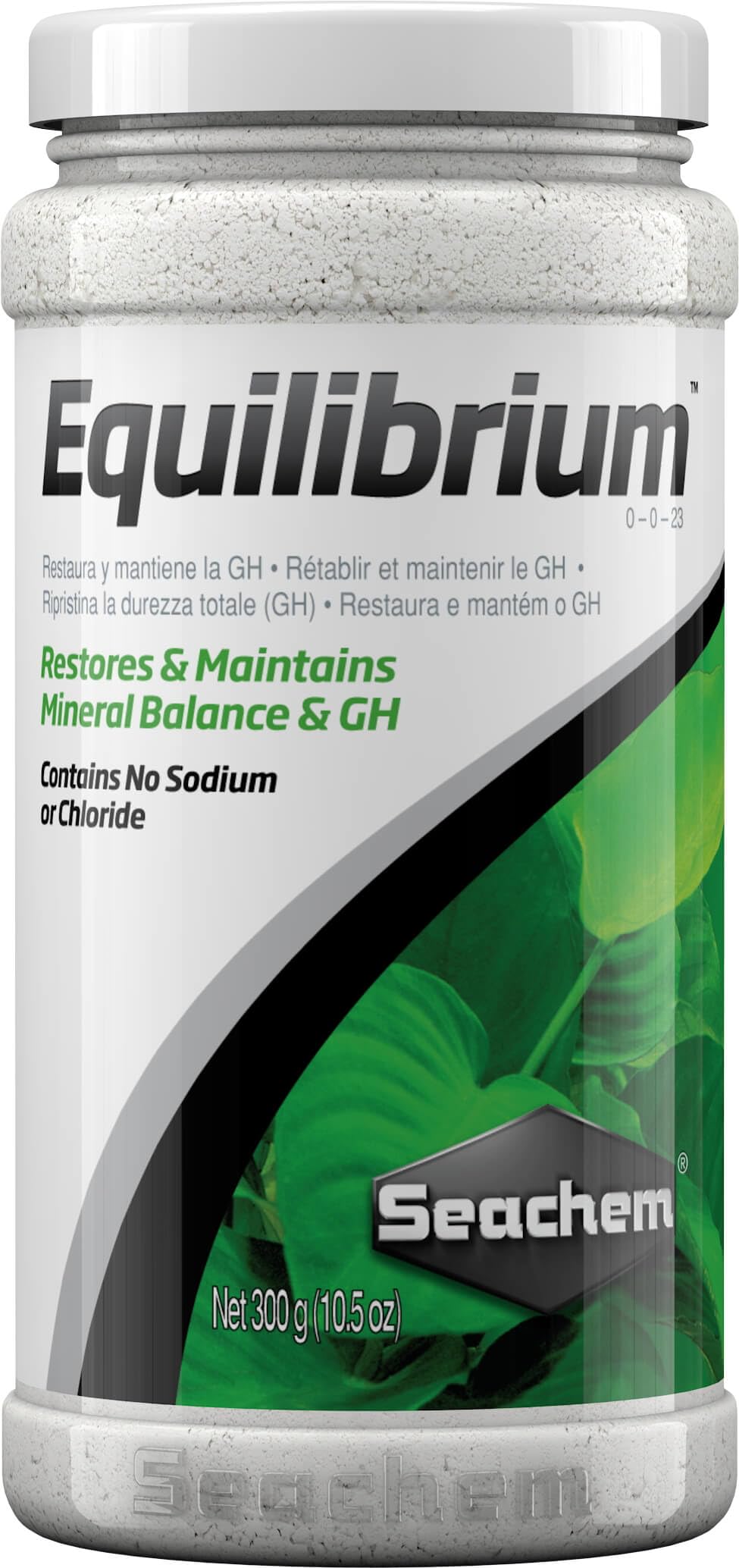 Seachem Equilibrium: pot-mineraux-emballage facilite le dosage et la sécurité.