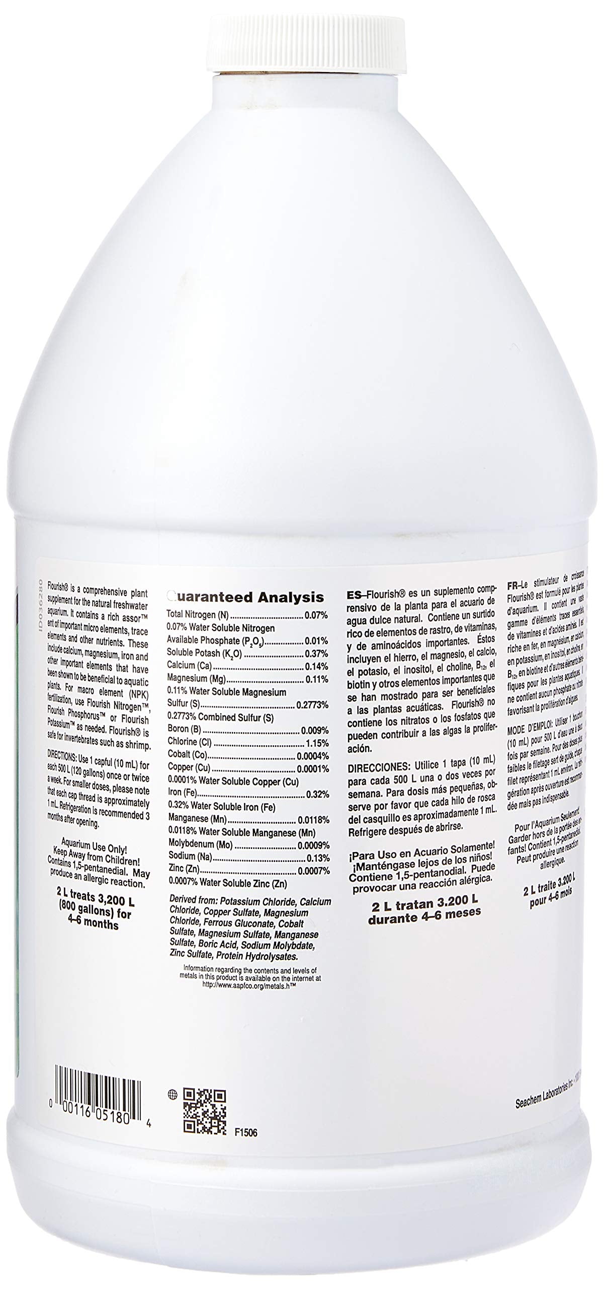Capuchon doseur de Seachem Flourish pour dosage précis.