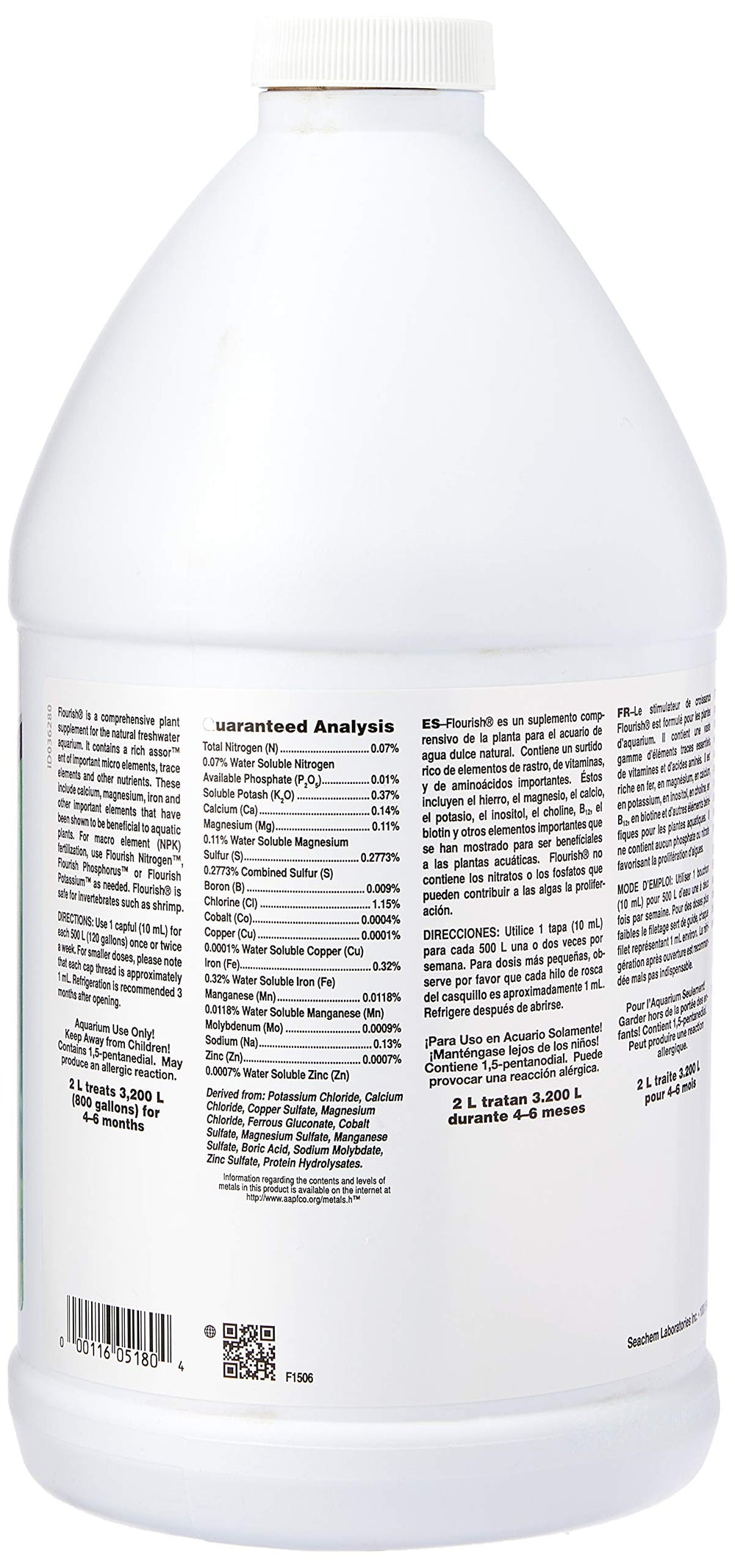 Capuchon doseur de Seachem Flourish pour dosage précis.