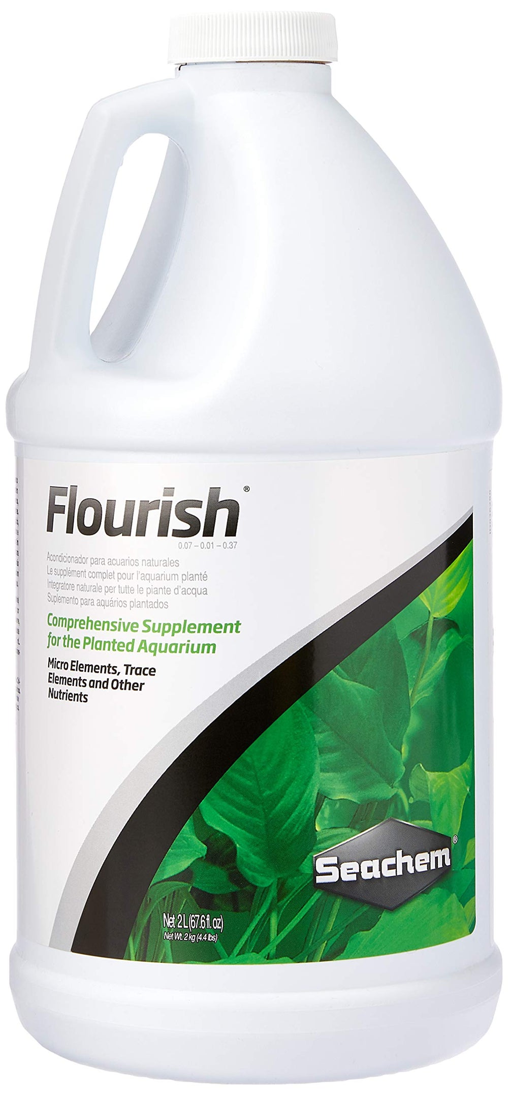 Flacon Seachem Flourish pour plantes d eau douce et nutriments.