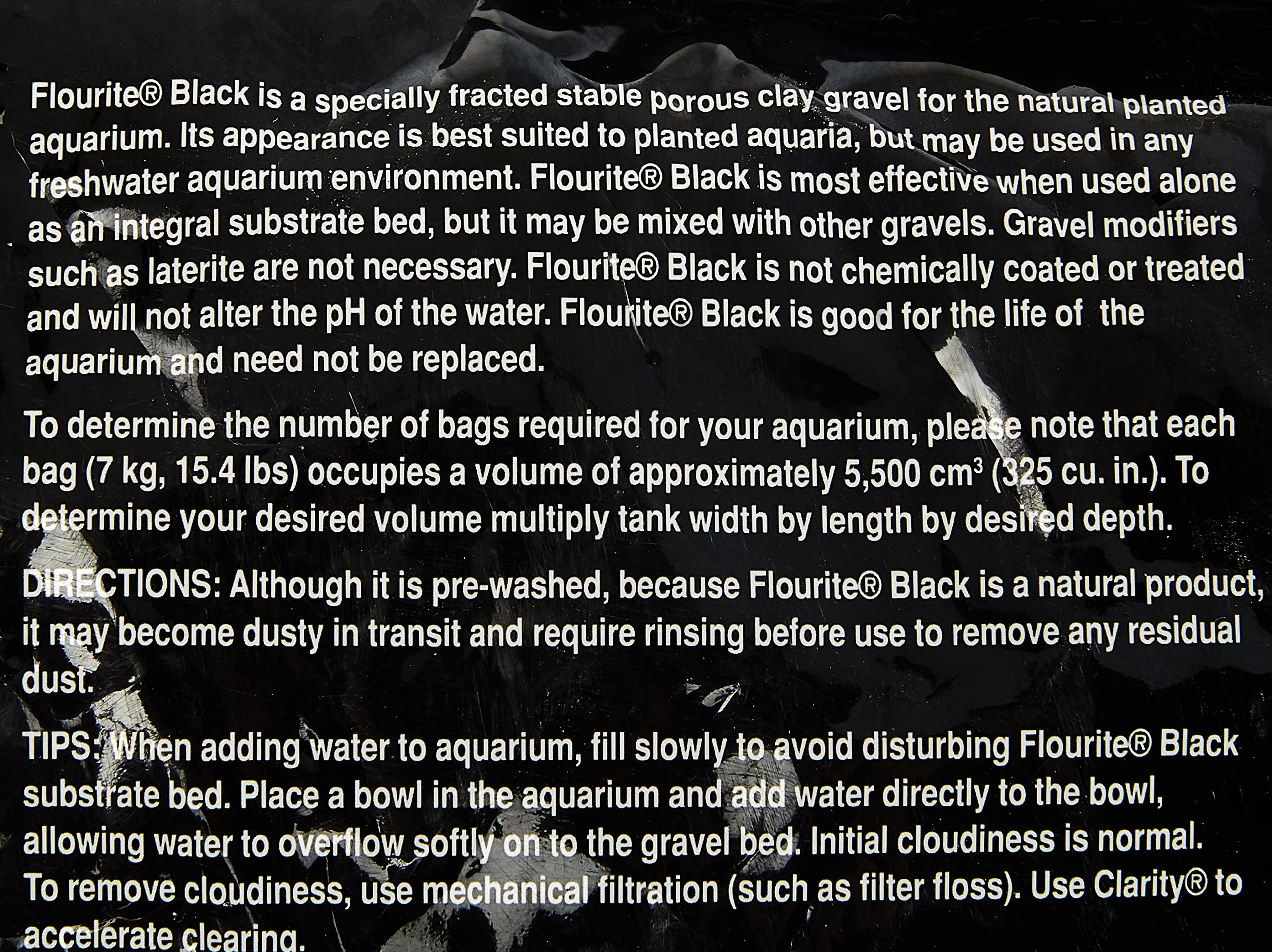 Seachem Flourite Black substrat planté naturel, ne modifie pas le pH.
