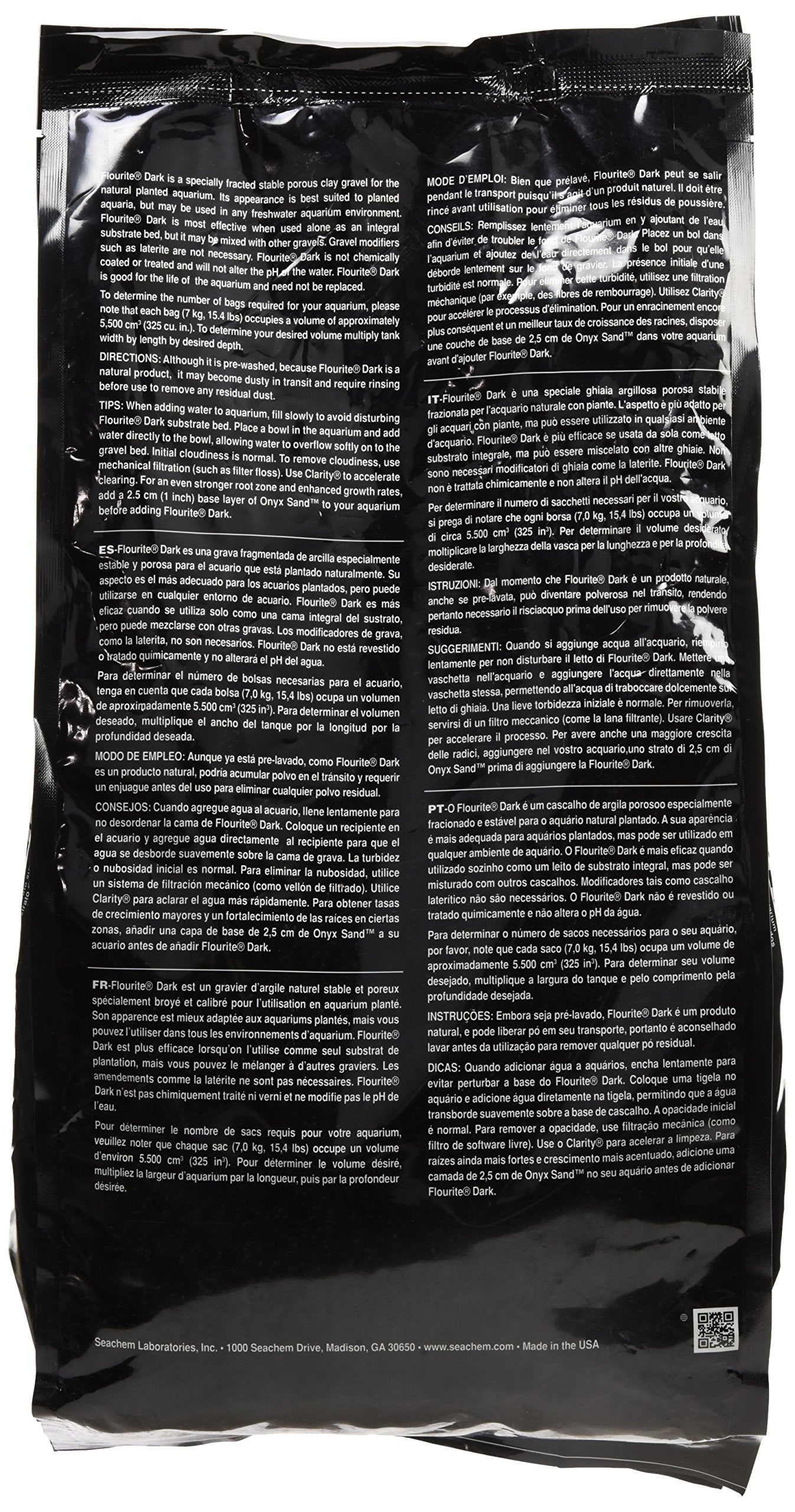 Seachem Flourite Dark, rinçage du substrat avant utilisation, réduction de poussière