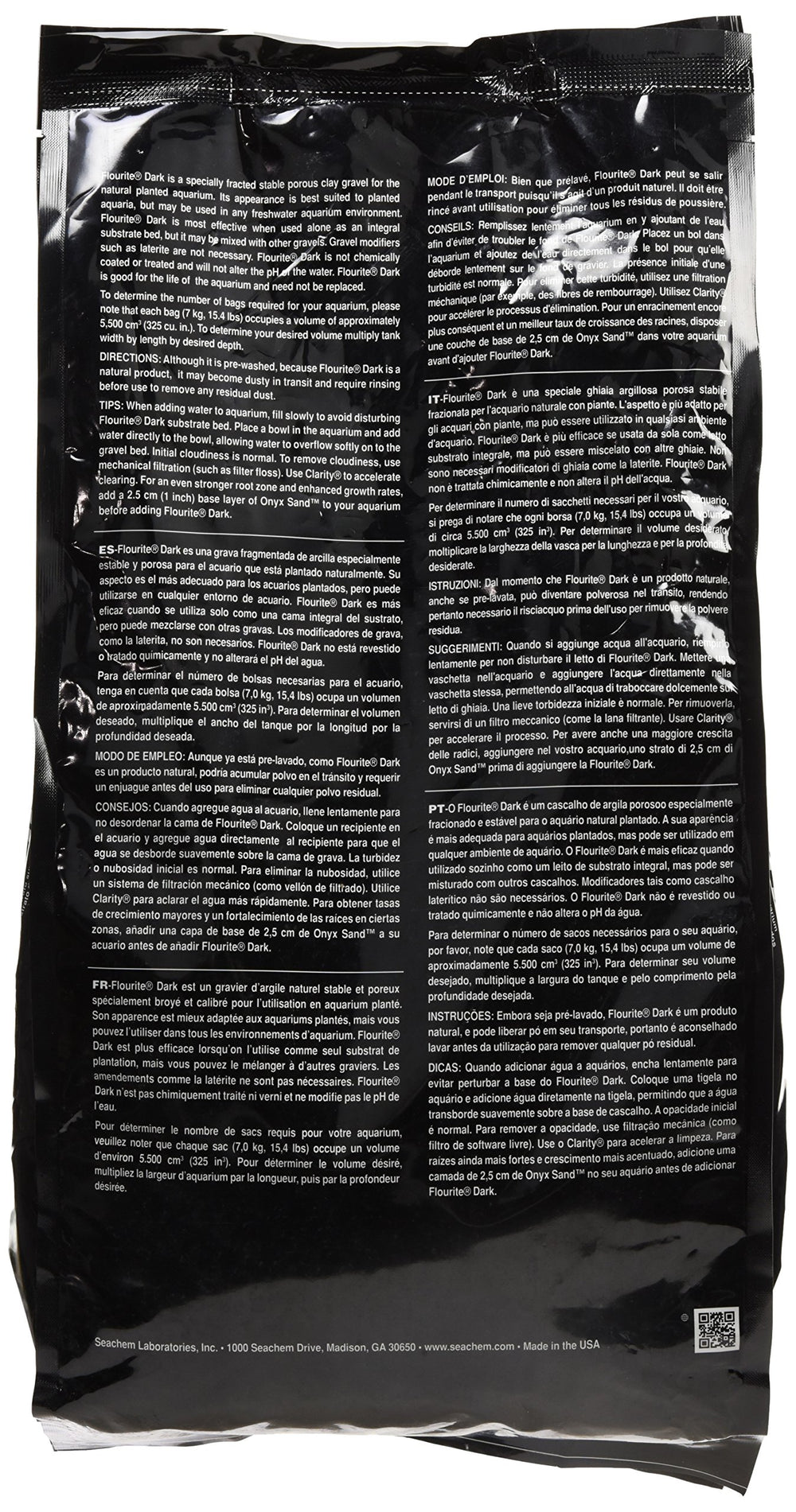 Seachem Flourite Dark, rinçage du substrat avant utilisation, réduction de poussière