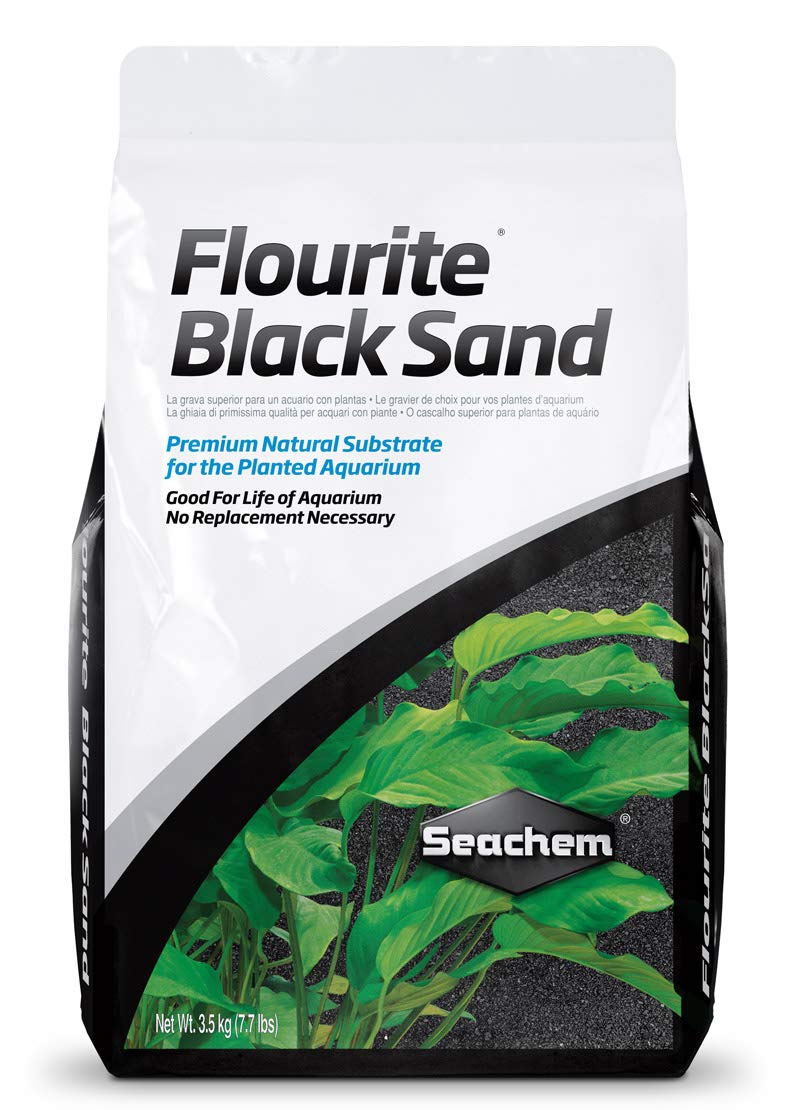 Seachem Fluorite noir dans son emballage, substrat naturel pour aquarium planté.
