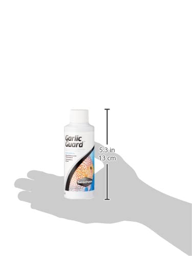 Seachem Garlic Guard – pratique et sûr pour le nourrissage des poissons d’aquarium.