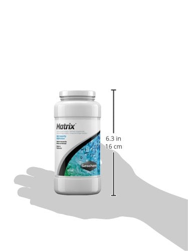 Matrix Seachem offre une filtration biologique rapide et fiable.