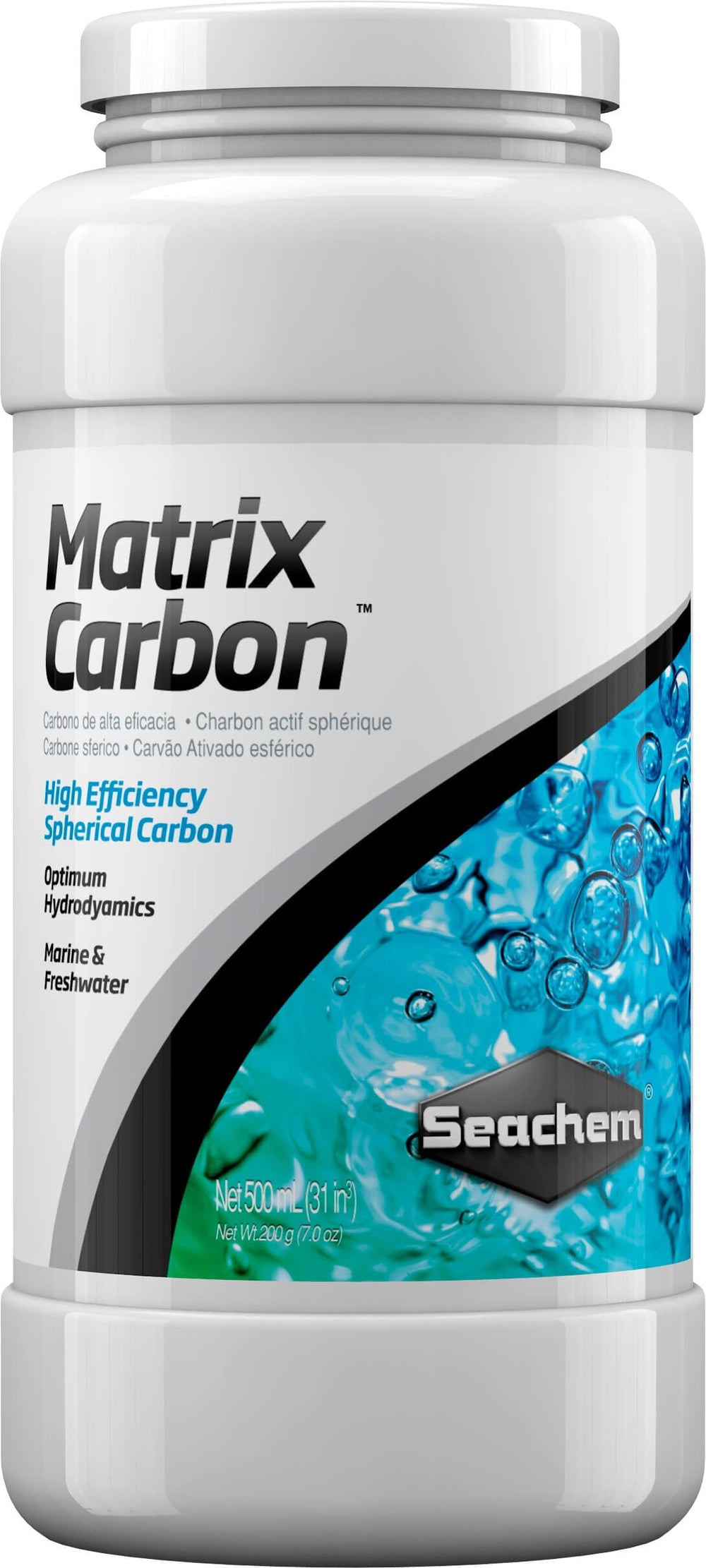 Seachem Matrix Carbon : billes actives pour filtration efficace et durable.