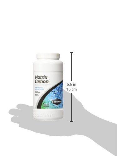 Seachem Matrix Carbon : aide à clarifier l'eau et stabiliser le pH de l'aquarium.