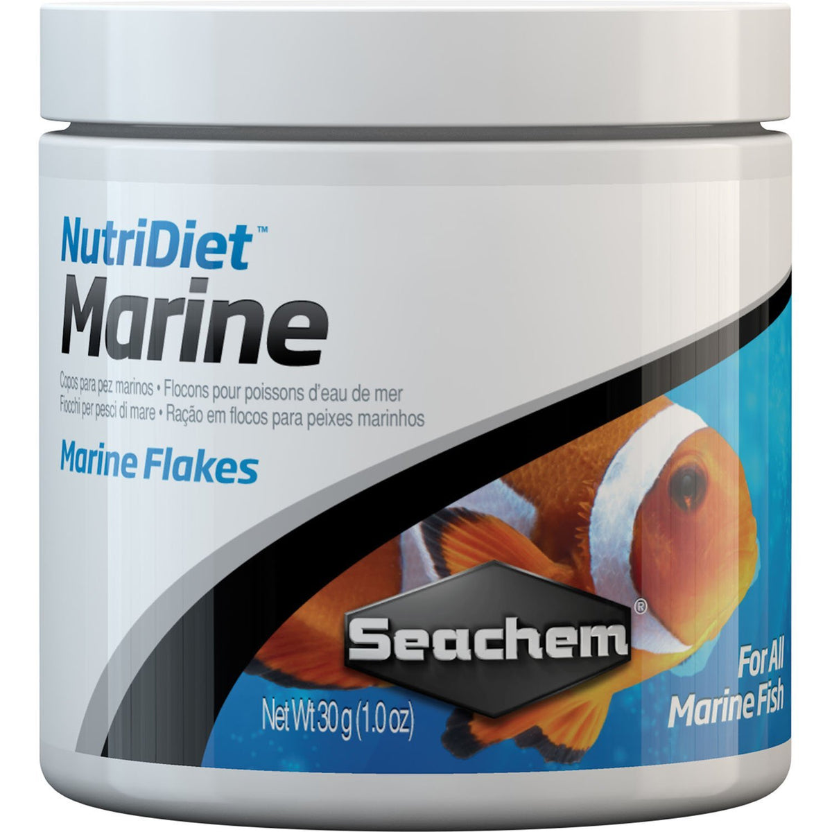 Seachem Nutridiet flocons marins probiotiques, textures fines et nutritionnelles pour poissons