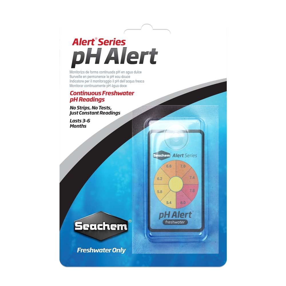 Seachem Ph Alert pour eau douce, affichage couleur, surveillance du pH sans tests.