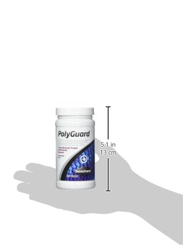 PolyGuard Seachem – emballage compact et dimensions faciles à stocker.