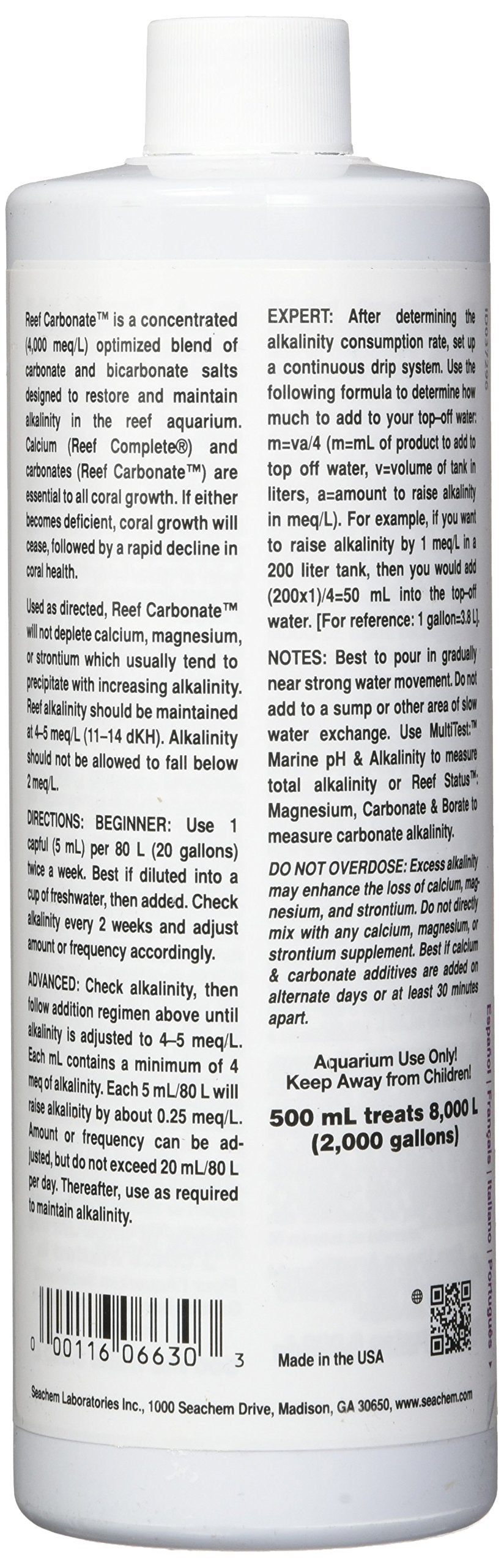 Étiquette claire et lisible montrant la concentration élevée et le mode d'emploi.