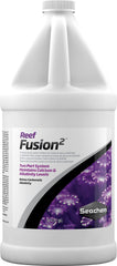 Reef Fusion 1 de Seachem, flacon montrant le calcium ionique utile pour les coraux.