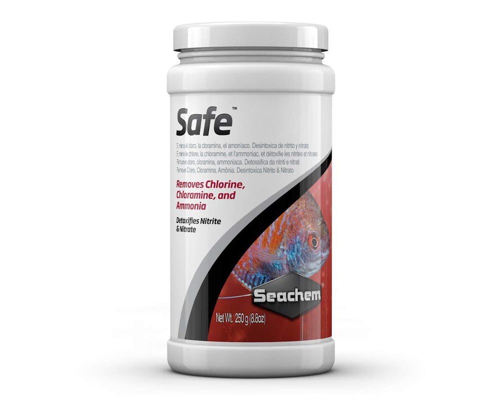 Seachem Safe 50 g — bouteille-conditionneur prête à l’emploi pour aquariums.