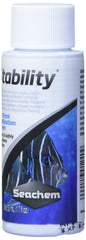 Seachem Stability – étiquette claire et guide de dosage pratique.