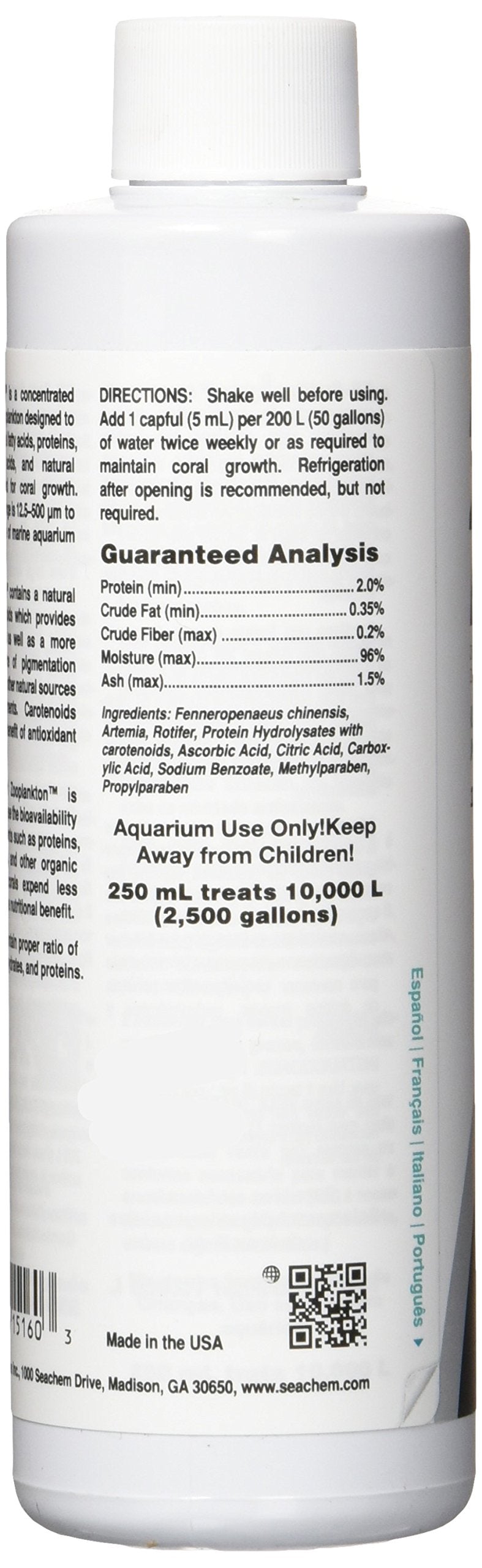 Seachem Zooplancton goutte: dosage simple lors des ajouts
