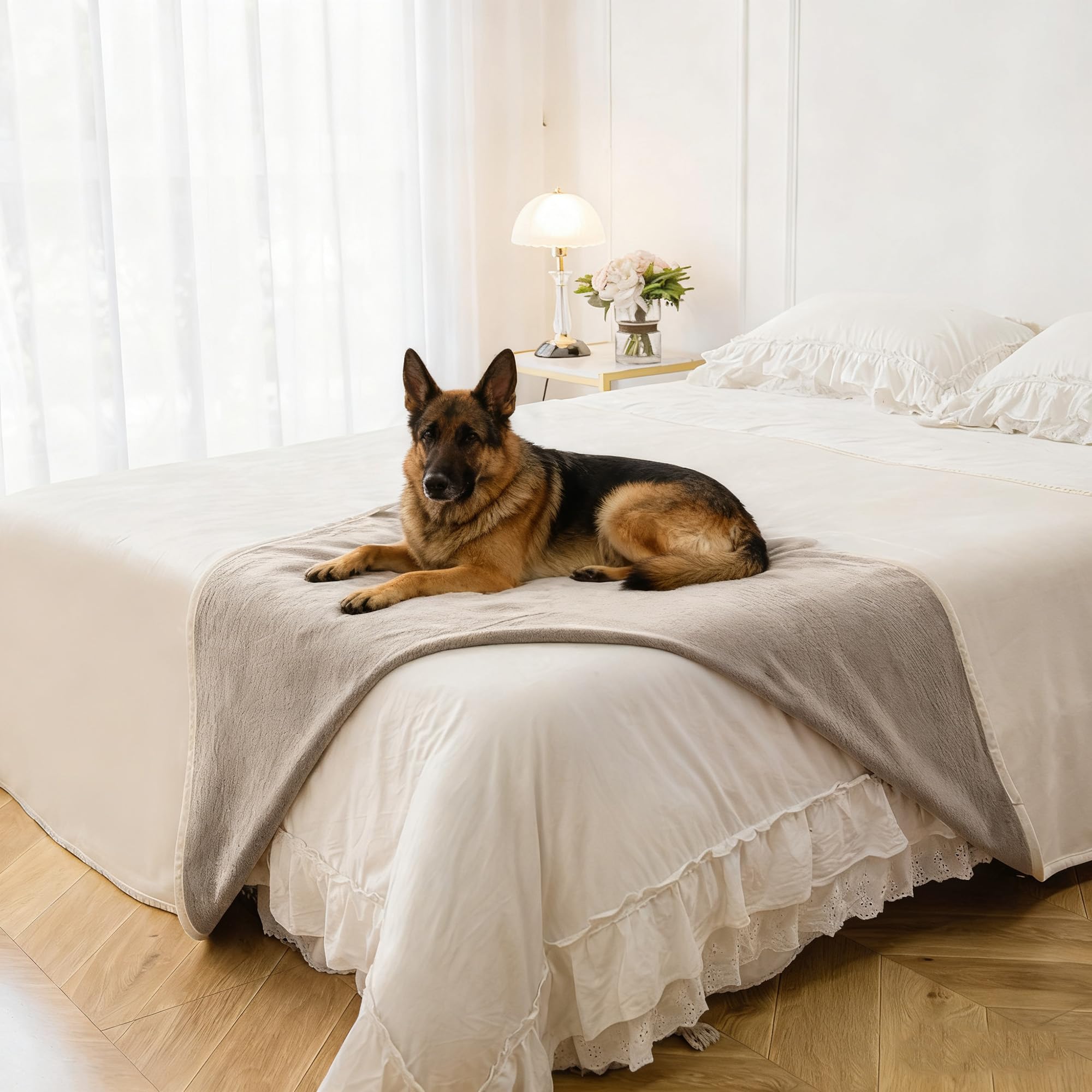 Secfeeling couverture chien impermeable pour lit, protection contre liquides.
