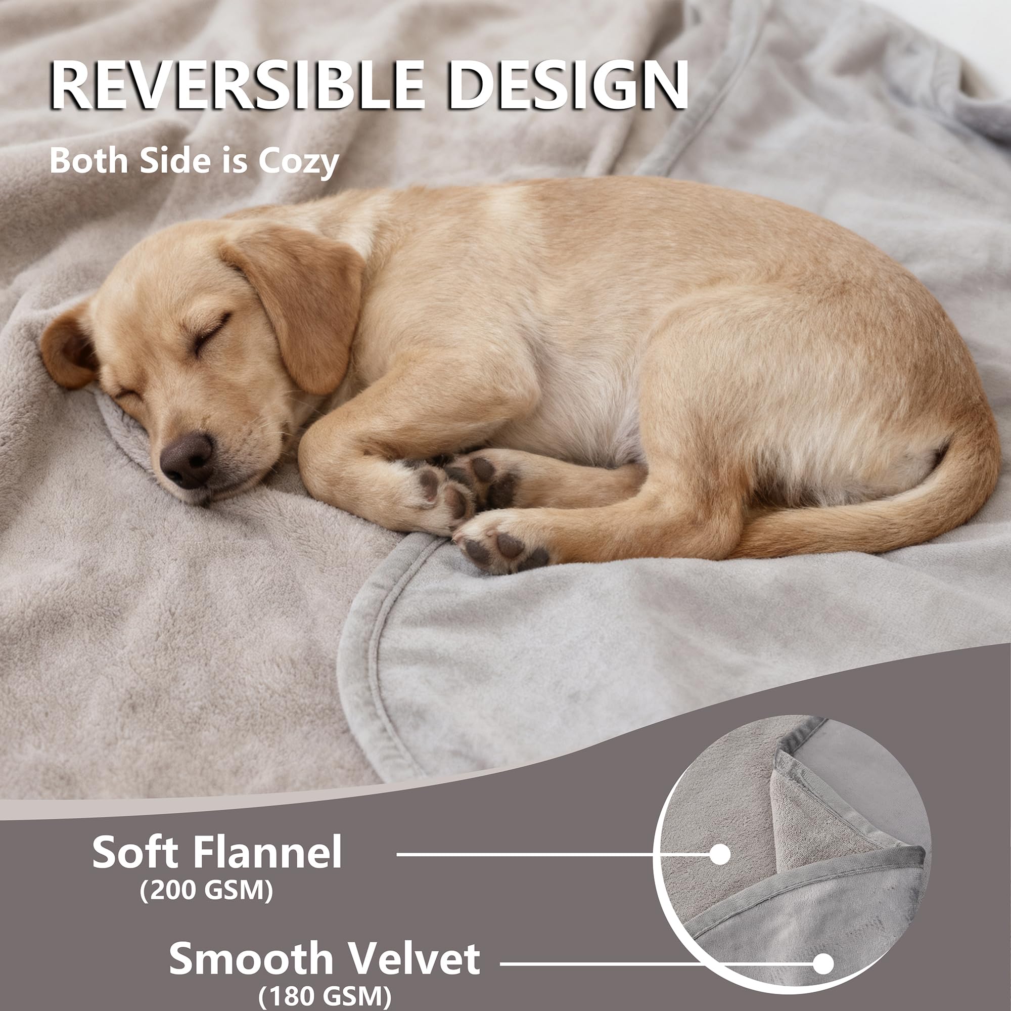 Secfeeling face flanelle 200gsm apporte chaleur et confort réversible.