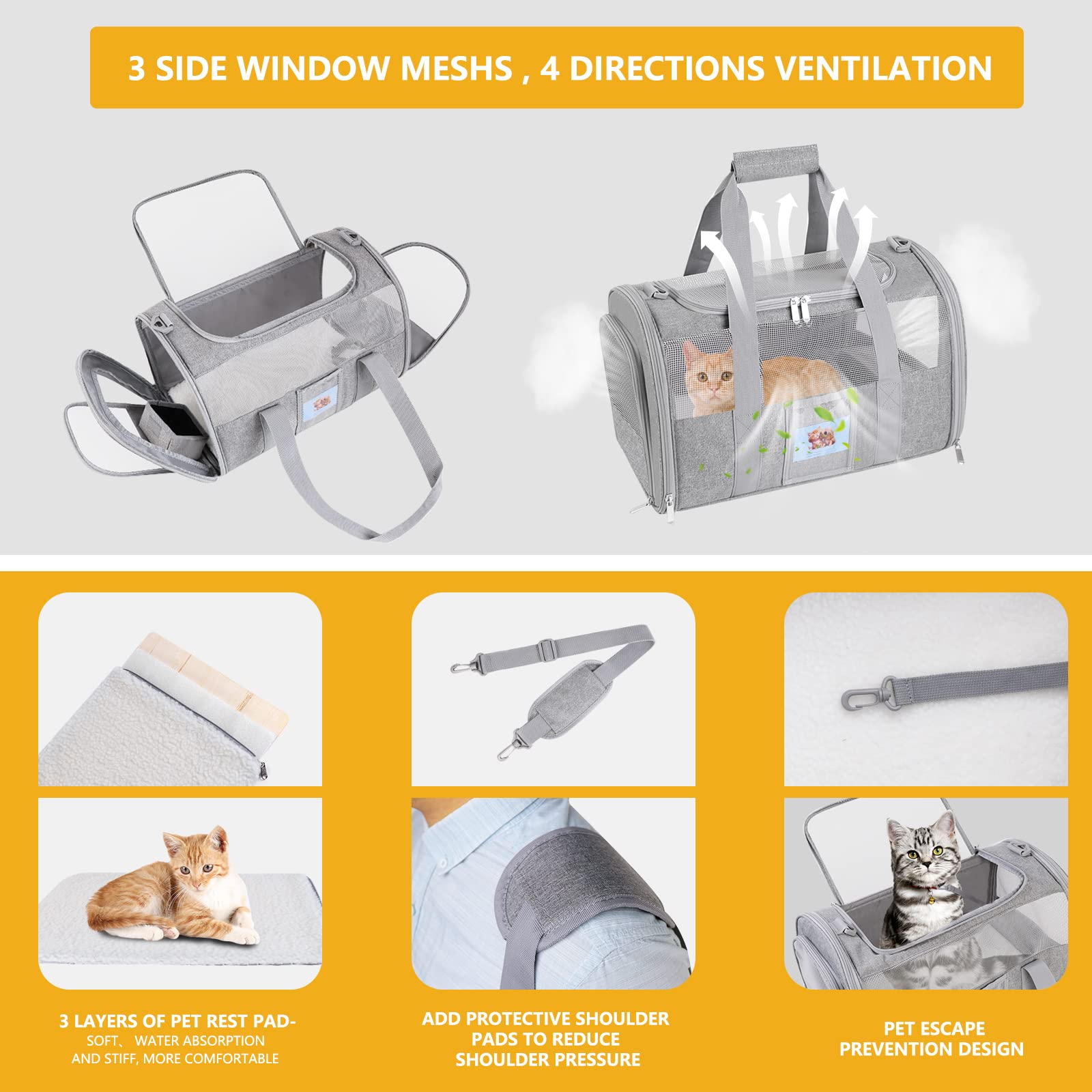 SECLATO porte-chat: bol pliable caché pour nourrir en voyage.