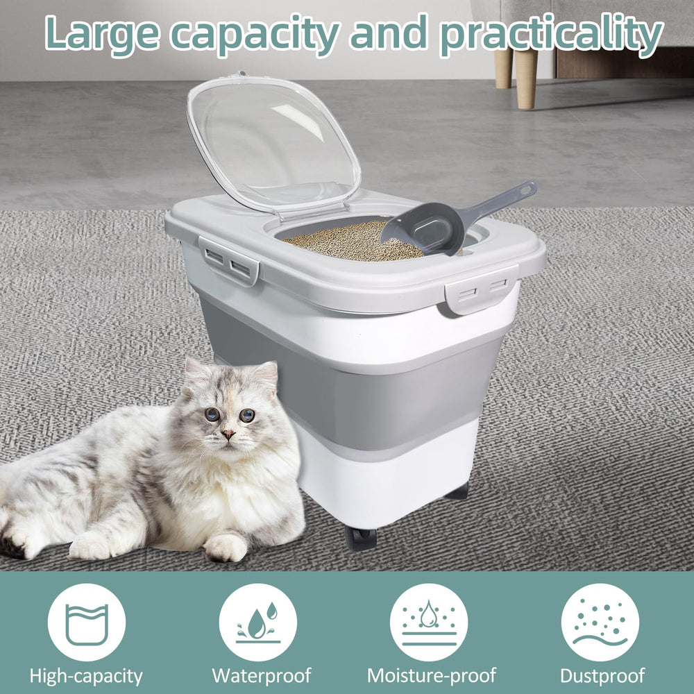 SECOAT couvercle hermétique pour litière de chat, protection contre l’humidité.