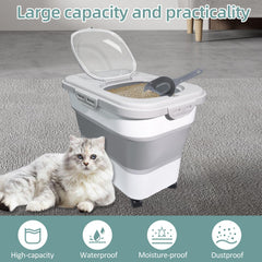 SECOAT couvercle hermétique pour litière de chat, protection contre l’humidité.