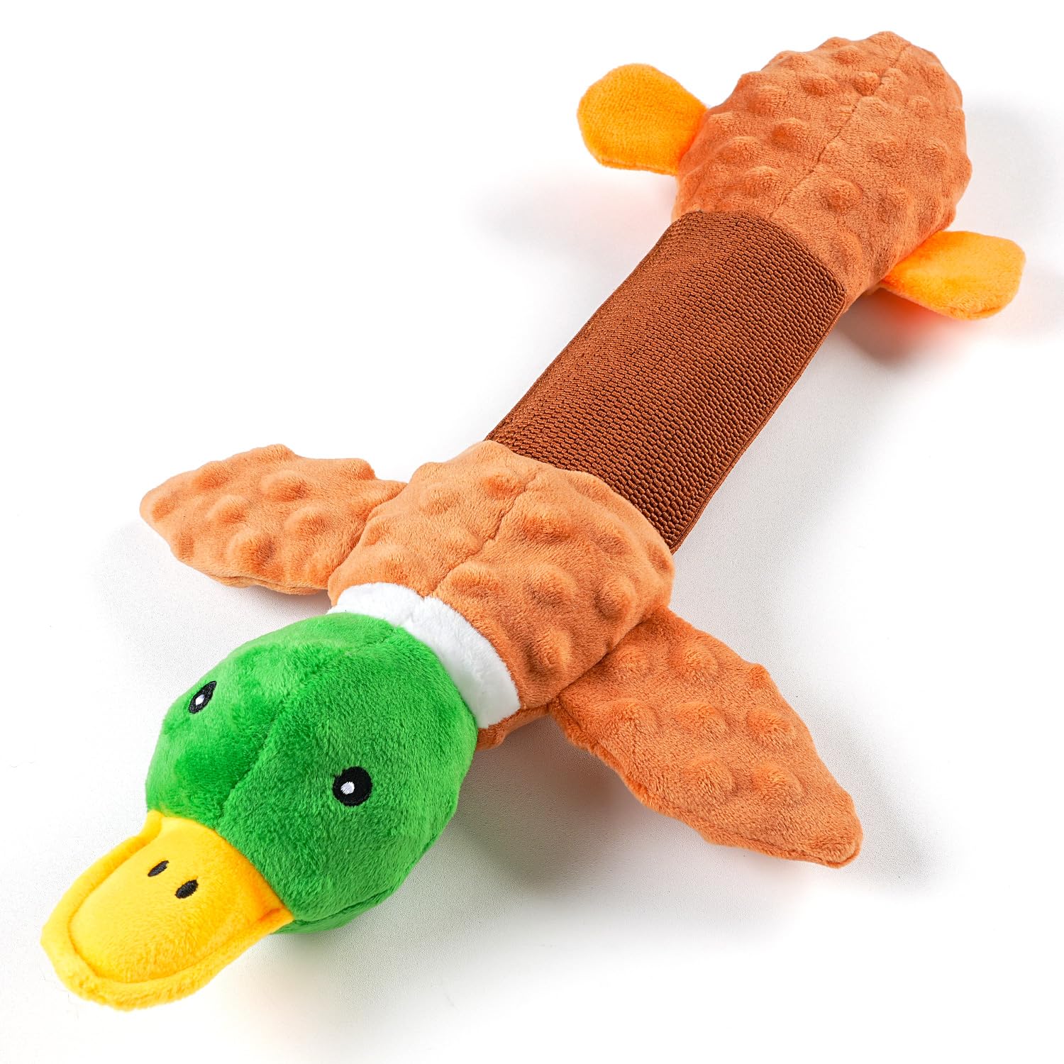 Sedioso canard peluche géant, jouet chien, pour jeux de tir et câlins.