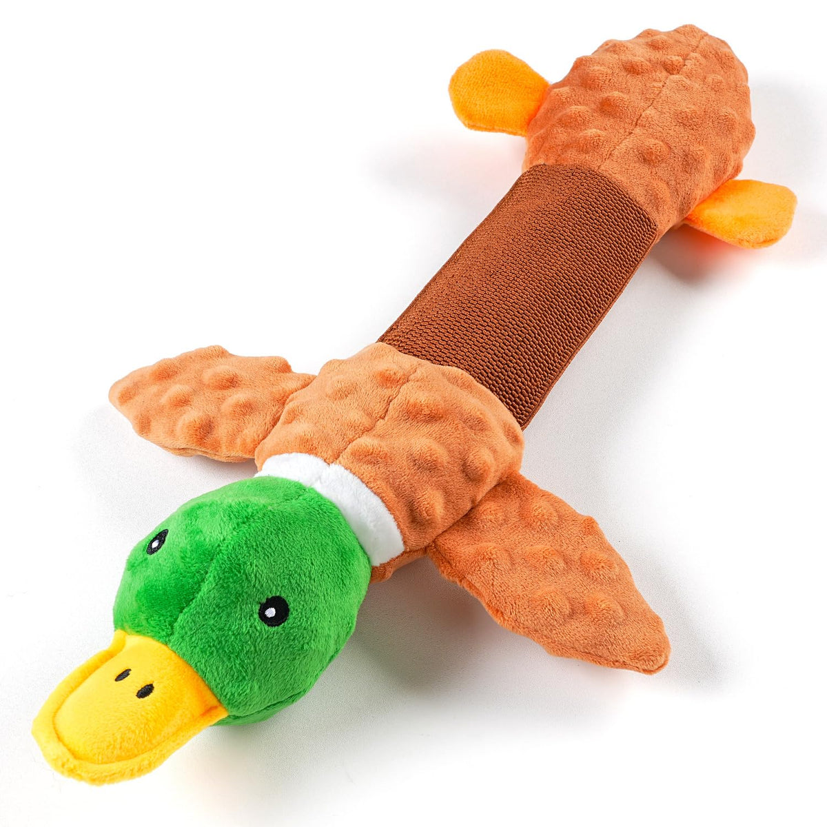 Sedioso canard peluche géant, jouet chien, pour jeux de tir et câlins.