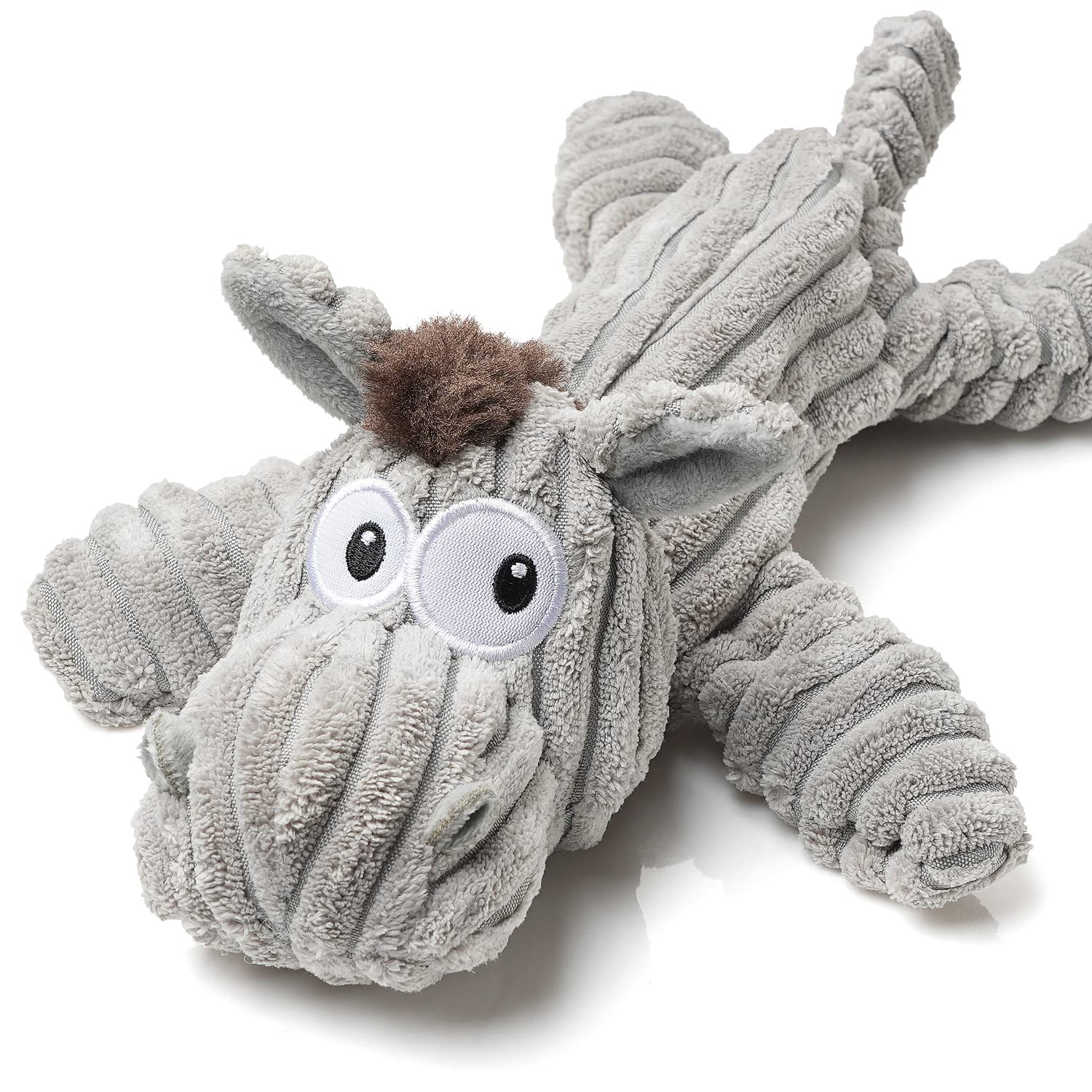 Jouet Sedioso sans rembourrage avec crinkle, stimulation sensorielle pour chiens actifs.