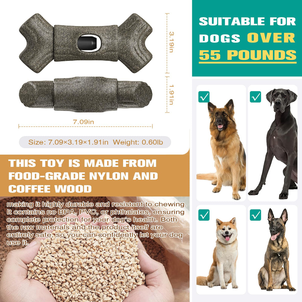 Matériaux sans BPA: nylon alimentaire et fibre bois cafe pour chien.