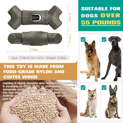 Matériaux sans BPA: nylon alimentaire et fibre bois cafe pour chien.