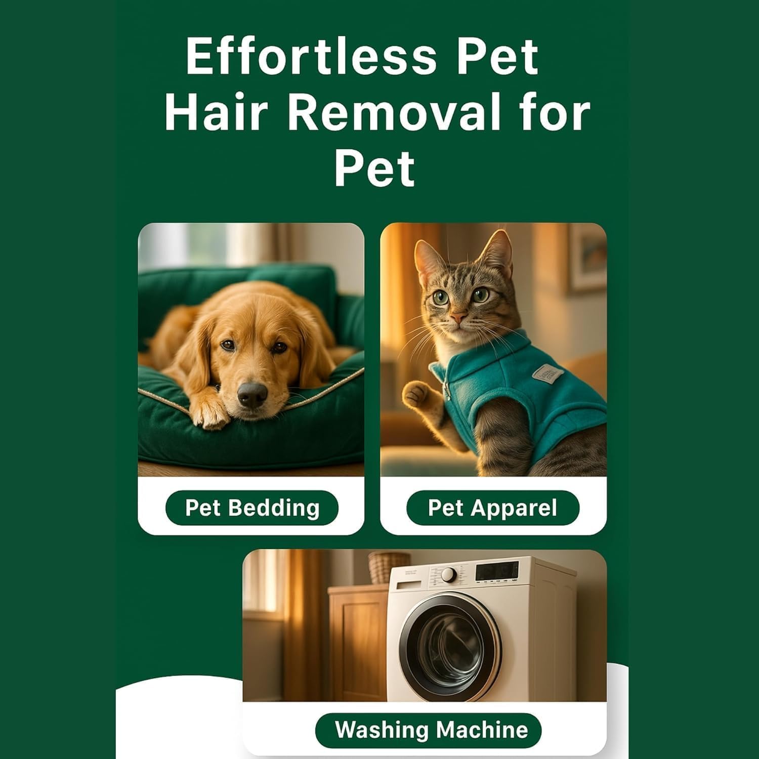 Seedshub entretien-lave-linge-poils-animaux, idéal pour foyers avec chiens et chats.