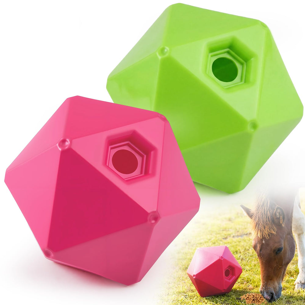 Seenelling balle-trait-cheval verte, 9 pouces, idéale pour encourager le jeu lent et sûr.